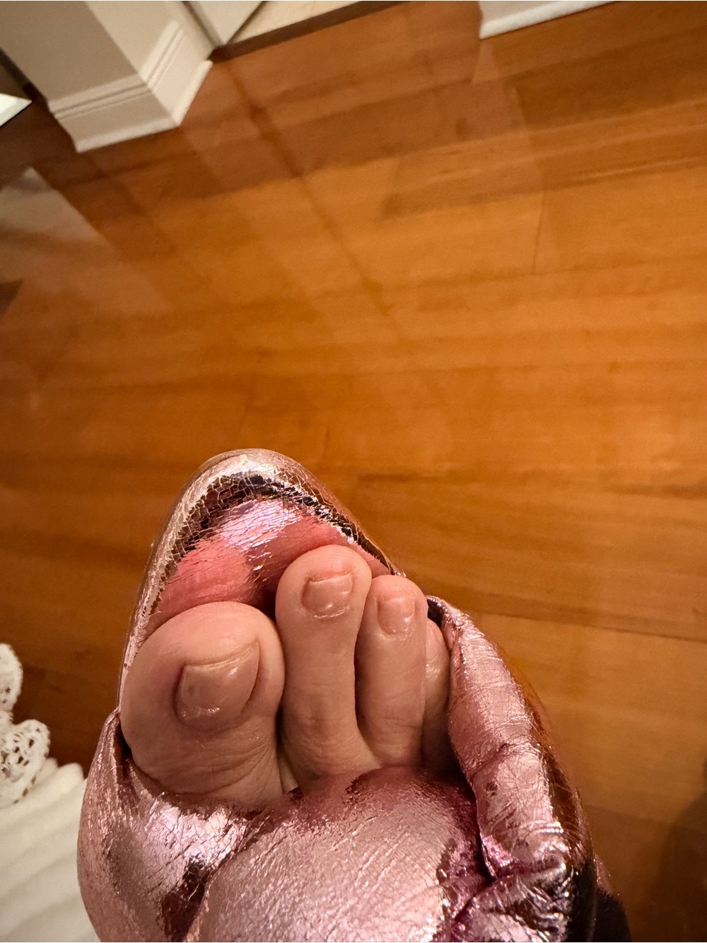 Cult Gaia Metallic Pink Knotted Slide Mule SOLD OUT EVERYWHERE! - Picture 6 of 13